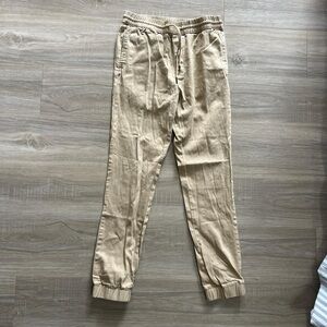 Khaki joggers, men’s small